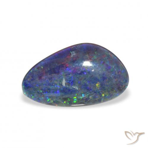 3.30ct Mehrfarbig Opal-Triplett, Fantasie, Lichtundurchlässig