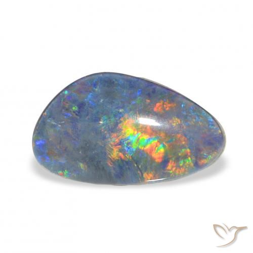 3.36ct Mehrfarbig Opal-Triplett, Fantasie, Lichtundurchlässig