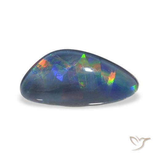 1.89ct Mehrfarbig Opal-Triplett, Fantasie, Lichtundurchlässig