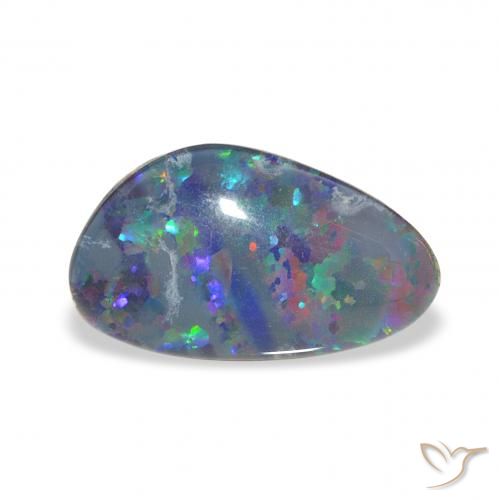 3.58ct Mehrfarbig Opal-Triplett, Fantasie, Lichtundurchlässig