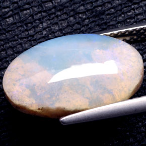 4,49 ctw natürlicher mehrfarbiger Opal, Transparent, Transparent / Lichtdurchlässig