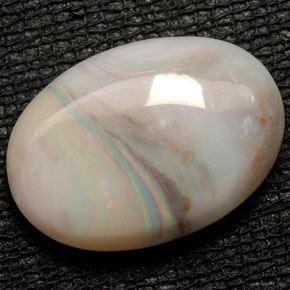 6,06 ctw natürlicher mehrfarbiger Opal, Transparent, Transparent / Lichtdurchlässig