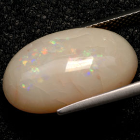 7,70 ctw natürlicher mehrfarbiger Opal, Transparent, Transparent / Lichtdurchlässig