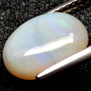 2,76 ctw natürlicher mehrfarbiger Opal, Transparent, Transparent / Lichtdurchlässig