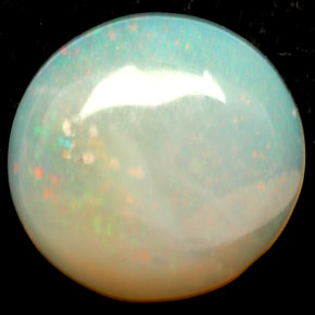 1,88 ctw natürlicher mehrfarbiger Opal, Transparent, Transparent / Lichtdurchlässig