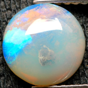 1,11 ctw natürlicher mehrfarbiger Opal, Transparent, Transparent / Lichtdurchlässig