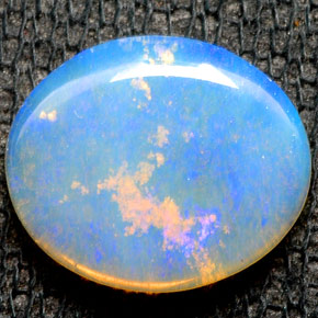 1,54 ctw natürlicher mehrfarbiger Opal, Transparent, Transparent / Lichtdurchlässig
