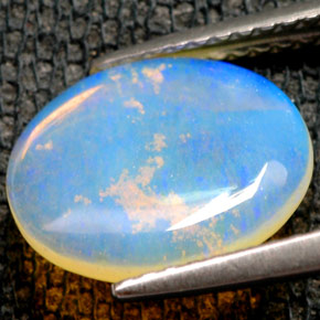 1,54 ctw natürlicher mehrfarbiger Opal, Transparent, Transparent / Lichtdurchlässig