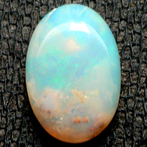 1,68 ctw natürlicher mehrfarbiger Opal, Transparent, Transparent / Lichtdurchlässig