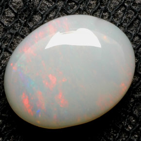 0,94 ctw natürlicher mehrfarbiger Opal, Oval Schliff, Lichtundurchlässig
