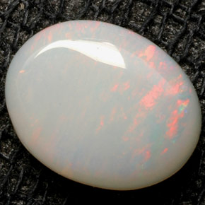 0,94 ctw natürlicher mehrfarbiger Opal, Oval Schliff, Lichtundurchlässig