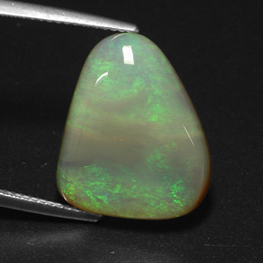 10,15 ctw natürlicher mehrfarbiger Opal, Transparent, Transparent / Lichtdurchlässig