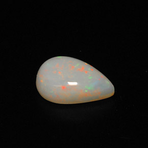 0,86 ctw natürlicher mehrfarbiger Opal, Birnenform, Lichtundurchlässig