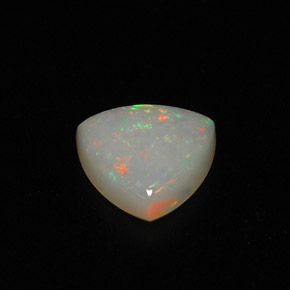 0,75 ctw natürlicher mehrfarbiger Opal, Transparent, Transparent / Lichtdurchlässig