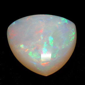 0,68 ctw natürlicher mehrfarbiger Opal, Transparent, Transparent / Lichtdurchlässig