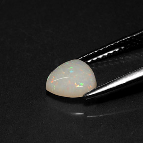 0,70 ctw natürlicher mehrfarbiger Opal, Transparent, Transparent / Lichtdurchlässig