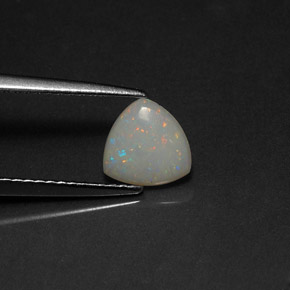 0,46 ctw natürlicher mehrfarbiger Opal, Transparent, Transparent / Lichtdurchlässig
