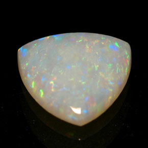 0,49 ctw natürlicher mehrfarbiger Opal, Transparent, Transparent / Lichtdurchlässig