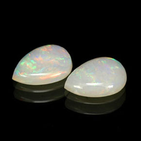  ct natürliche mehrfarbiger Opal-Edelsteine, Transparent, Transparent / Lichtdurchlässig