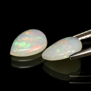  ct natürliche mehrfarbiger Opal-Edelsteine, Transparent, Transparent / Lichtdurchlässig