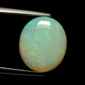 5,47 ctw natürlicher mehrfarbiger Opal, Transparent, Transparent / Lichtdurchlässig