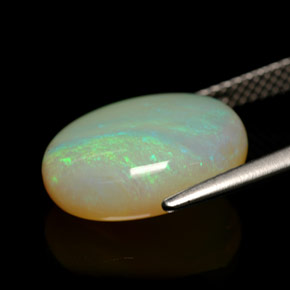 5,47 ctw natürlicher mehrfarbiger Opal, Transparent, Transparent / Lichtdurchlässig