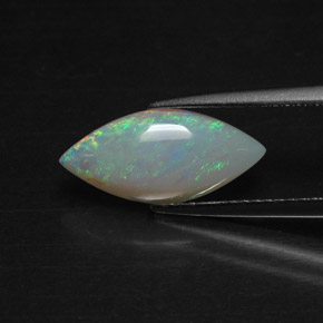 1,56 ctw natürlicher mehrfarbiger Opal, Transparent, Transparent / Lichtdurchlässig