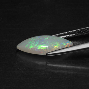 1,56 ctw natürlicher mehrfarbiger Opal, Transparent, Transparent / Lichtdurchlässig