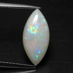 2,22 ctw natürlicher mehrfarbiger Opal, Transparent, Transparent / Lichtdurchlässig