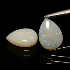  ct natürliche mehrfarbiger Opal-Edelsteine, Transparent, Transparent / Lichtdurchlässig