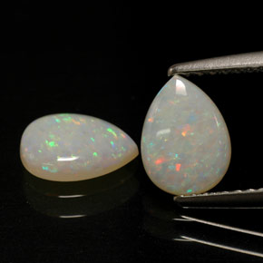  ct natürliche mehrfarbiger Opal-Edelsteine, Transparent, Transparent / Lichtdurchlässig