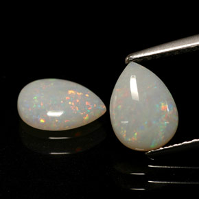  ct natürliche mehrfarbiger Opal-Edelsteine, Transparent, Transparent / Lichtdurchlässig