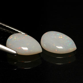  ct natürliche mehrfarbiger Opal-Edelsteine, Transparent, Transparent / Lichtdurchlässig