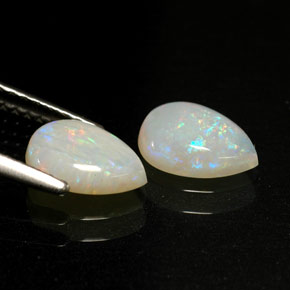  ct natürliche mehrfarbiger Opal-Edelsteine, Transparent, Transparent / Lichtdurchlässig