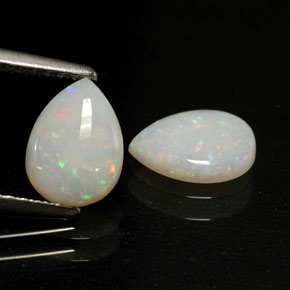  ct natürliche mehrfarbiger Opal-Edelsteine, Transparent, Transparent / Lichtdurchlässig
