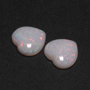  ct natürliche mehrfarbiger Opal-Edelsteine, Herzform, Lichtundurchlässig
