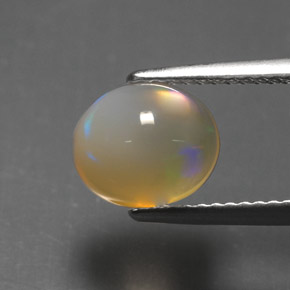 2,07 ctw natürlicher mehrfarbiger Opal, Transparent, Transparent / Lichtdurchlässig