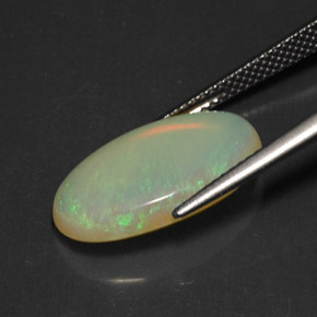 5,49 ctw natürlicher mehrfarbiger Opal, Transparent, Transparent / Lichtdurchlässig