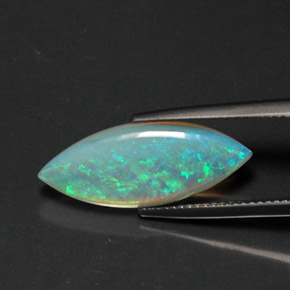 3,53 ctw natürlicher mehrfarbiger Opal, Transparent, Transparent / Lichtdurchlässig