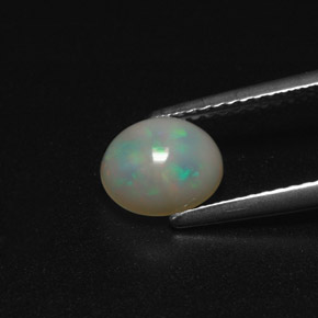 0,94 ctw natürlicher mehrfarbiger Opal, Transparent, Transparent / Lichtdurchlässig