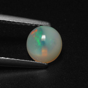 0,72 ctw natürlicher mehrfarbiger Opal, Transparent, Transparent / Lichtdurchlässig