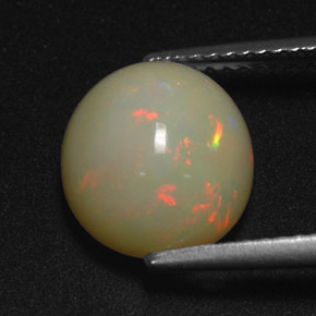 2,99 ctw natürlicher mehrfarbiger Opal, Oval Schliff, Lichtdurchlässig