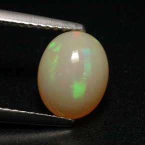1,30 ctw natürlicher mehrfarbiger Opal, Oval Schliff, Lichtdurchlässig