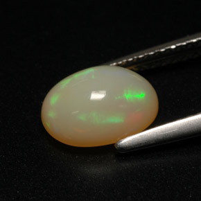 1,30 ctw natürlicher mehrfarbiger Opal, Oval Schliff, Lichtdurchlässig
