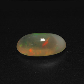 2,78 ctw natürlicher mehrfarbiger Opal, Oval Schliff, Lichtdurchlässig