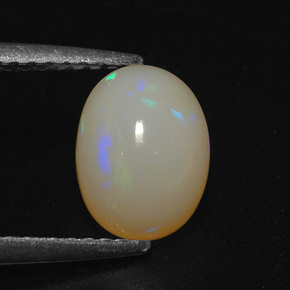 1,22 ctw natürlicher mehrfarbiger Opal, Oval Schliff, Lichtdurchlässig