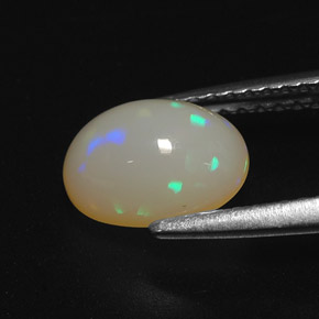 1,22 ctw natürlicher mehrfarbiger Opal, Oval Schliff, Lichtdurchlässig