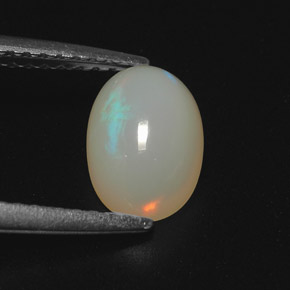 1,05 ctw natürlicher mehrfarbiger Opal, Transparent, Transparent / Lichtdurchlässig