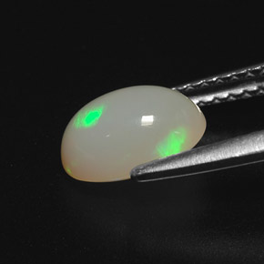 1,05 ctw natürlicher mehrfarbiger Opal, Transparent, Transparent / Lichtdurchlässig