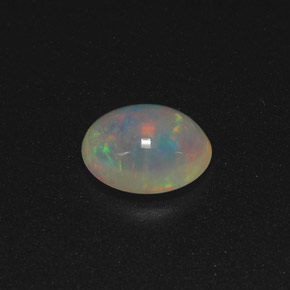 1,35 ctw natürlicher mehrfarbiger Opal, Oval Schliff, Lichtdurchlässig
